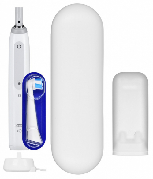 Oral-B Electric Toothbrush iO4 For adults Rechargeable Quite White Number of brush heads included 1 Number of teeth brushing modes 4