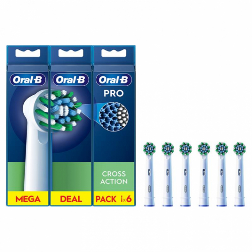 Braun Oral-B Cross Action Pro, 6 tk, valge - Varuharjad / EB50-6