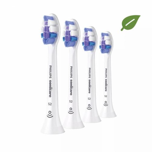 Philips Sonicare S2 Sensitive, 4 tk, valge - Hambaharja otsikud / HX6054/10