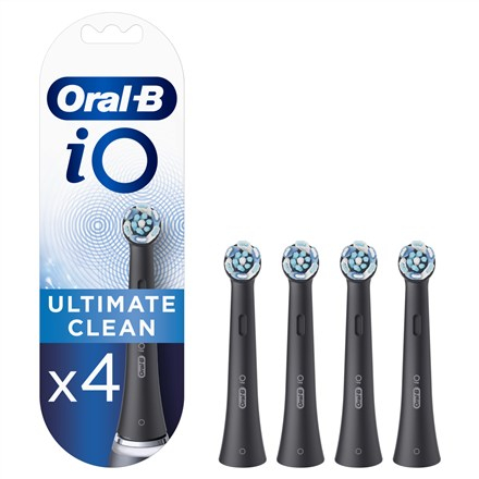 Oral-B | Toothbrush replacement | iO Ultimate Clean | Heads | For adults | Number of brush heads included 4 | Number of teeth brushing modes Does not apply | Black WLONONWCRCRL3