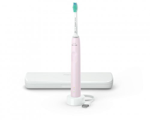 Philips 3100 series HX3673/11 Sonic electric toothbrush with case - pink