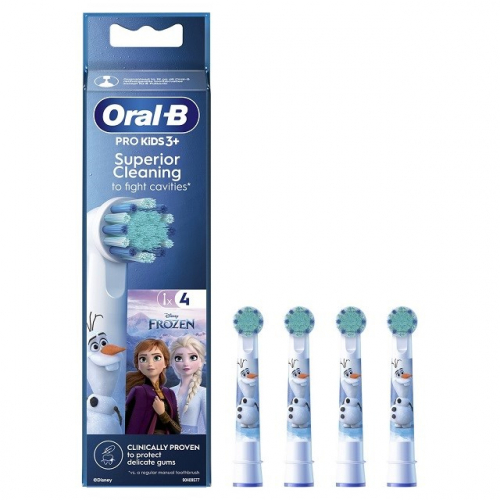 ORALB Toothbrush Heads EB10s-4 Frozen 4 pcs. White