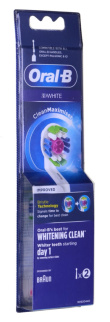 Toothbrush replacement heads ORAL-B Braun 3D White Clean Maximiser 2 pcs. White