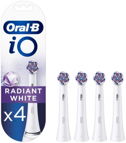 Toothbrush replacement heads ORAL-B iO Radiant 4 sh white