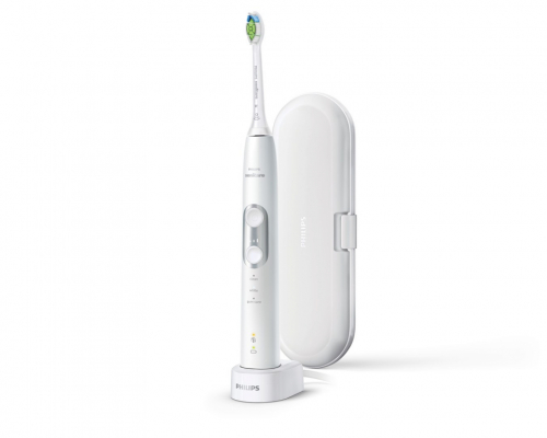 Philips Sonicare HX6877/28 electric toothbrush Adult Sonic toothbrush Silver, White