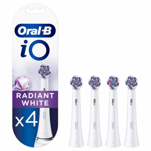 Braun Oral-B iO Radiant White, 4 tk, valge - Varuharjad / IOWW-4WHITE