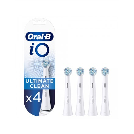 Oral-B | Toothbrush replacement | iO Ultimate Clean | Heads | For adults | Number of brush heads included 4 | Number of teeth brushing modes Does not apply | White WLONONWCRGSRK