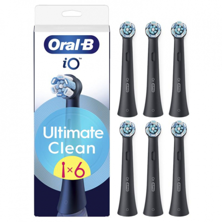 Braun Oral-B UltimateClean, 6 tk, must - Lisaharjad / IOUC-6BLACK
