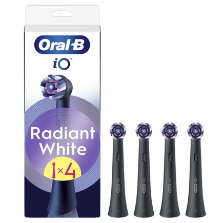 Braun Oral-B Radiant White, 4 tk, must - Lisaharjad / IOWH-4PACK