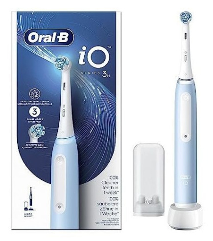 Oral-B Braun iO Series 3N Adult Vibrating toothbrush Light Blue, White