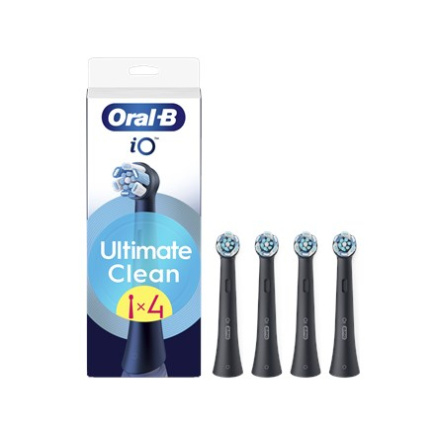 Brush Heads for Braun iO RB CBF-4 Ultimate Clean Black 4ct