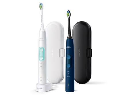Philips Sonicare ProtectiveClean 5100 ProtectiveClean 5100 HX6851/34 2-pack sonic electric toothbrushes with accessories