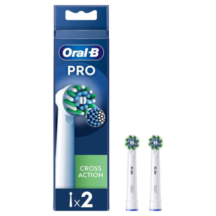 Braun Oral-B Cross Action Pro, 2 tk, valge - Varuharjad / EB50-2W/NEW Braun Oral-B Cross Action Pro, 2 tk, valge - Varuharjad / EB50-2W/NEW