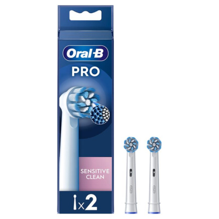 Braun Oral-B Sensitive Clean Pro, 2 tk, valge - Varuharjad / EB60-2/NEW Braun Oral-B Sensitive Clean Pro, 2 tk, valge - Varuharjad / EB60-2/NEW