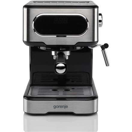 Gorenje | Coffee machine | ESCM15DBK | Pump pressure 15 bar | Built-in milk frother | Manual | 1100 W | Stainless steel