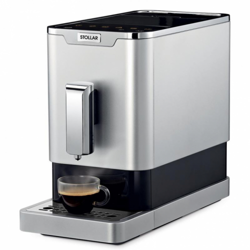 Stollar The Slim Café SEM750, roostevaba teras/must - Espressomasin