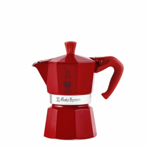 Bialetti Moka Express Winter Wonderland 3TZ cafe 140 ml Red, Silver