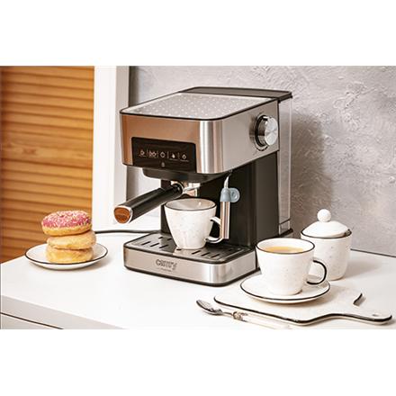 Camry | Espresso and Cappuccino Coffee Machine | CR 4410 | Pump pressure 15 bar | Built-in milk frother | Semi-automatic | 850 W | Black/Stainless steel