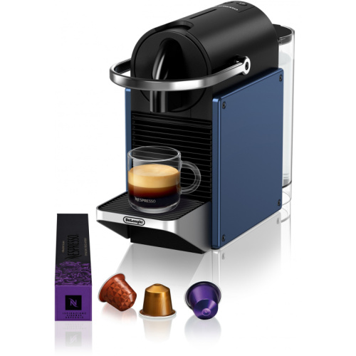 DeLonghi Kaffeemaschine Nespresso Pixie EN schwarz/blau