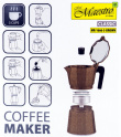 Maestro 3 cup coffee machine MR-1666-3-BROWN brown