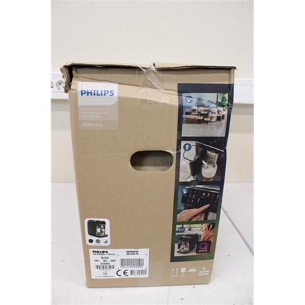 Renew. Philips Series 5500 LatteGo EP5549/70 Automatic Coffee Machine, Black | Philips Coffee Machine | EP5549/70	 Series 5500 LatteGo | Pump pressure 15 bar | Built-in milk frother | Automatic | 1500 W | Black | DAMAGED PACKAGING