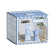 Bialetti Moka Express 3tz Coffee maker set + almond coffee 250 g Blue