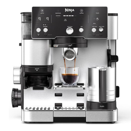 Ninja Luxe Café Essential, must/roostevaba teras - Espressomasin / ES501EU