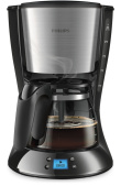 Philips Daily Collection Coffee maker HD7459/20 With glass jug With timer Black & metal