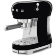SMEG Espresso-Kaffeemaschine 50s Style ECF02BLEU, schwarz
