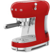SMEG ECF02RDEU Siebträger Espresso-/Kaffemaschine Rot