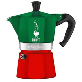 Bialetti Mokka-Kanne 0.1 l New Venus *Grün/Rot*