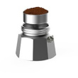 Bialetti Kaffee-Aromabehälter aus Glas - für 250g Kaffee - Deckel mit Standvorrichtung - inkl. Löffel