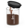 Bialetti Kaffee-Aromabehälter aus Glas - für 250g Kaffee - Deckel mit Standvorrichtung - inkl. Löffel