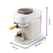 Philips Baristina Espresso Machine - Real espresso, made simple. Milky Valge with Mango Yellow Portafilter (BAR300/03)