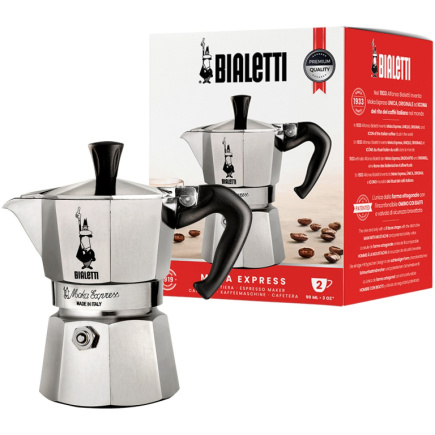 Bialetti Moka Express - silber - Aluminium - für 2 Tassen