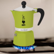 Bialetti Rainbow Moka pot Must, Green