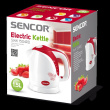 Veekeetja Sencor SWK1504RD, valge/punane