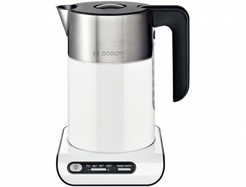 Bosch TWK8611P electric Kettle 1.5 L 2400 W Anthracite, Stainless steel, White