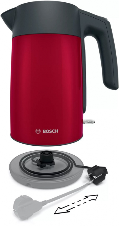 Electric Veekeetja Bosch TWK 7L464, 2400 W, 1.7 l Red