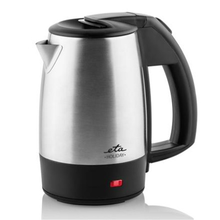 ETA | Veekeetja | ETA618890010 Holiday | Electric | 1000 W | 0.5 L | Stainless steel | Black/Stainless steel