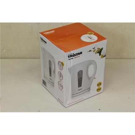 Renew.  | Tristar | Jug Kettle | WK-3380 | Electric | 2200 W | 1.7 L | Plastic | 360° rotational base | White | DAMAGED PACKAGING