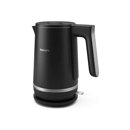 Philips Double Walled Kettle | HD9395/90 | Electric | 2200 W | 1.7 L | Stainless steel/Plastic | 360° rotational base | Black