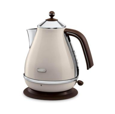 DELONGHI Icona Vintage Veekeetja KBOV 2001.BG, 1,7L, 2000W, Stainless steel, Beige/Brown