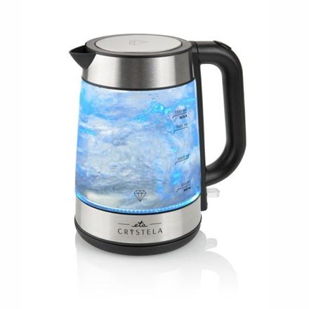 ETA | ETA615390000 | Standard Kettle | 2200 W | 1.7 L | Glass | 360° rotational base | Stainless steel/Black