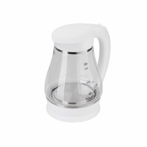 Adler AD 1274 B electric Kettle 1.7 L White,Transparent 2200 W