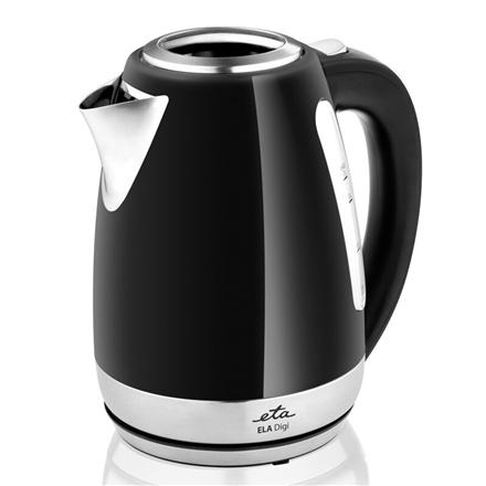 ETA | Kettle | Ela Digi ETA959890020 | Electric | 2200 W | 1.7 L | Stainless steel | 360° rotational base | Black