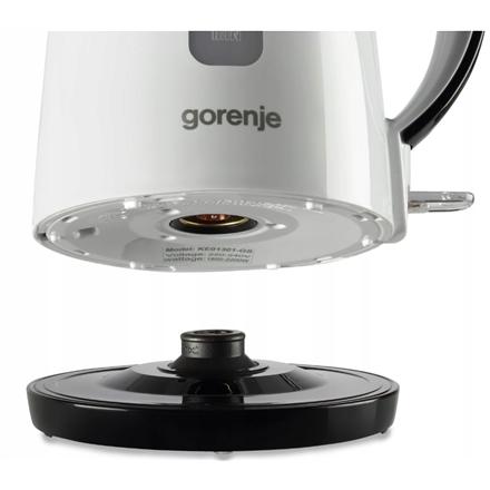 Gorenje | Kettle | K17PLBW | Electric | 2200 W | 1.7 L | Plastic + metal | 360° rotational base | White