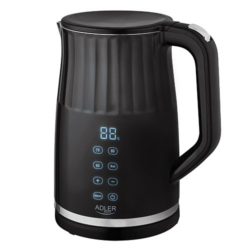 Adler AD 1350 1.7L temperature-controlled LED electric Veekeetja Black