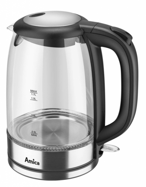 Amica KD 2050G Inox electric Kettle 1.7 l 2200 W Transparent