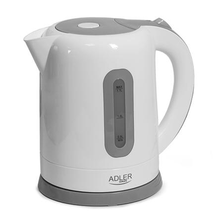 Adler | Kettles | AD 1234 | Standard Veekeetja | 2200 W | 1.7 L | Plastic | 360° rotational base | White